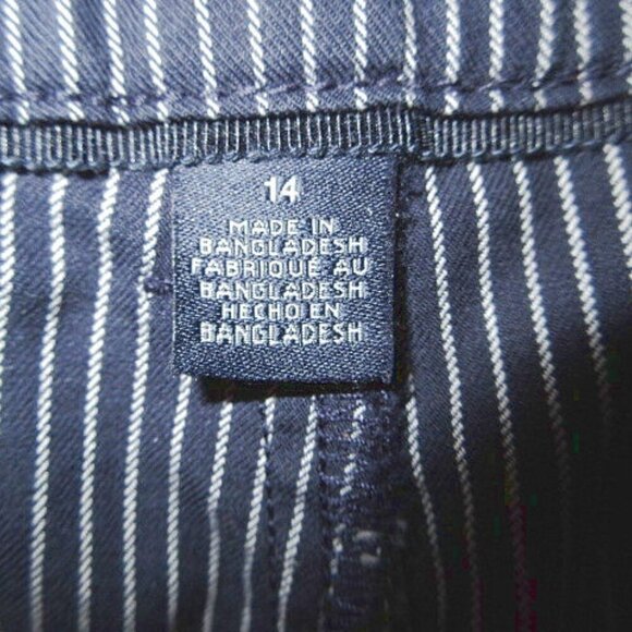 Tommy Hilfiger Shorts Women 14 Striped Anchors Twill Mid Rise Nautical Sail NWT - Picture 5 of 10